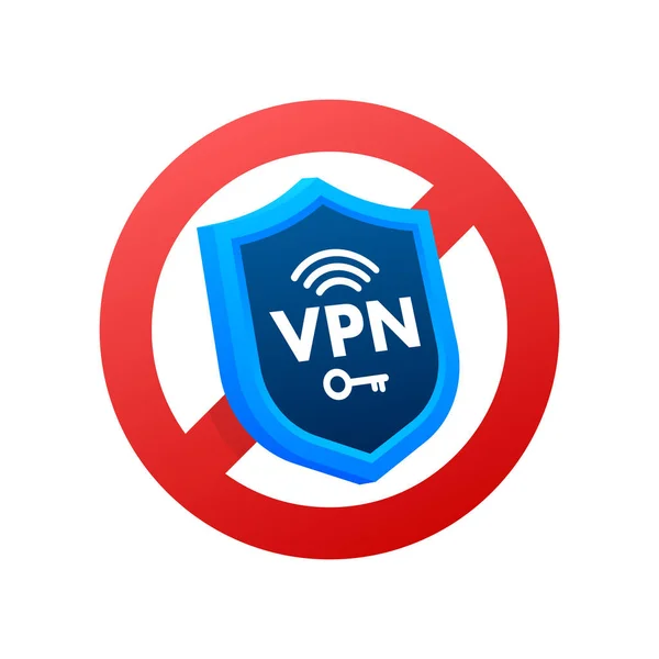 Nada Vpn Conjunto Vetores Tecnologia Segurança Internet Proteção Dados Tecnologia — Vetor de Stock