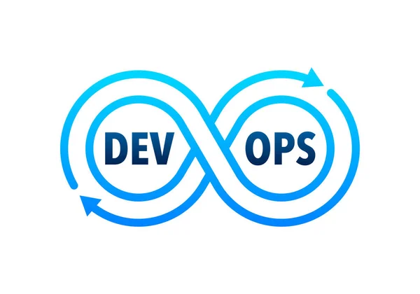 Devops Metodología Desarrollo Software Software Dev Ops Ilustración Stock Vectorial — Archivo Imágenes Vectoriales