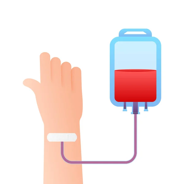 Donantes Sangre Donando Sangre Ilustración Stock Vectorial — Vector de stock