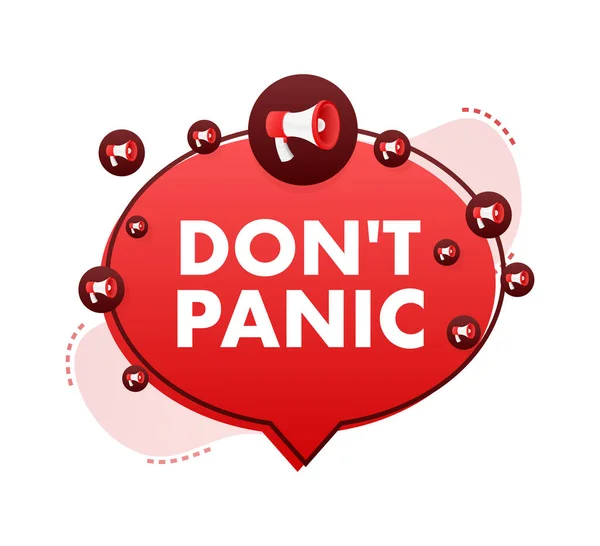 Dont Panic Sign Label Vector Stock Illustration — Stock Vector