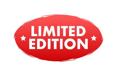 Limited Edition sign, label. Vector stock illustration.