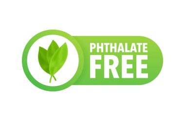 Phthalate free sign, label. Product with no phthalate added icon. Vector stock illustration clipart