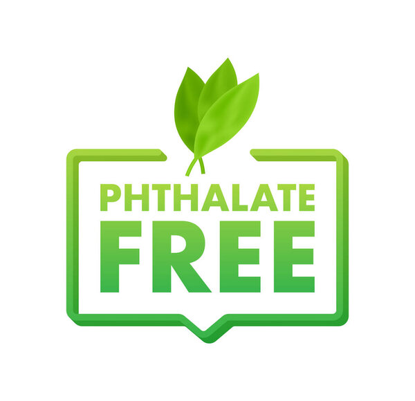 Phthalate free sign, label. Product with no phthalate added icon. Vector illustration