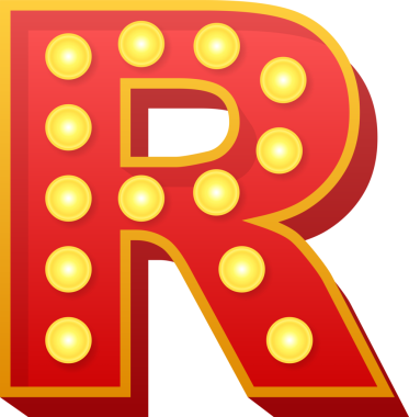 Retro ışık metni, her amaç için harika tasarım. Retro ampul alfabesi. hisse illüstrasyonu.