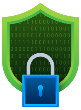 Cyber security shield. Security shield concept. Internet, Network security