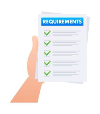 Gerekli özellikler belgesi. Kullanıcı görevi belgede tanımlanıyor. hisse illüstrasyonu