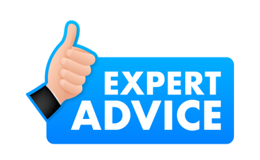 Uzman tavsiye simgesi. İş adamı sunumu. hisse illüstrasyonu