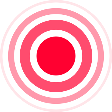 Acı kırmızı çember. İnsan acısı. Acı verici bir hedef işareti. hisse illüstrasyonu