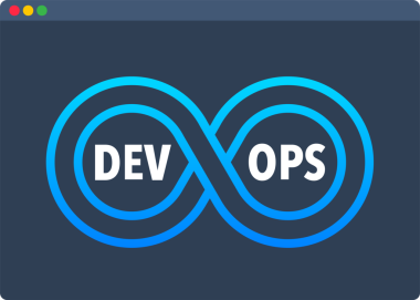 Yazılım geliştirme metodolojisini geliştirir. Dev Ops Yazılım. hisse illüstrasyonu