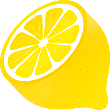 Limon. Beyaz arkaplanda sarı limon çizimi izole edildi.