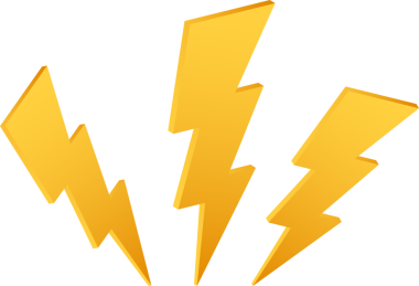 Şimşek çaktı. Yıldırım, yıldırım uzmanlığı. hisse illüstrasyonu.