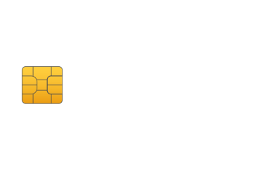 Cep telefonlu Sim kart çipi arka planda izole edildi. hisse illüstrasyonu.