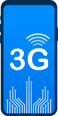 3G ağ kablosuz sistemleri ve internet. İletişim ağı. hisse illüstrasyonu.
