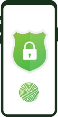 Veri koruma, gizlilik ve internet güvenliği. hisse illüstrasyonu.