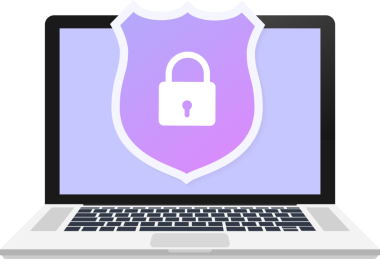 Veri koruma, gizlilik ve internet güvenliği. hisse illüstrasyonu.