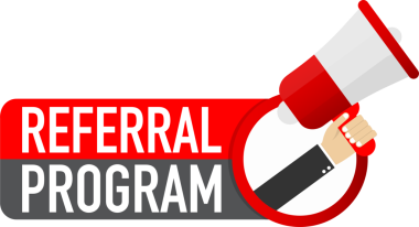 Referans programıyla El Tutma Megafonu. hisse illüstrasyonu.