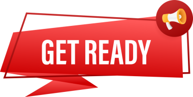 Megafonla hazırlan. Megafon bayrağı. Web tasarımı. hisse illüstrasyonu.