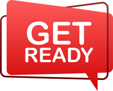 Megafonla hazırlan. Megafon bayrağı. Web tasarımı. hisse illüstrasyonu.