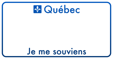 Quebec plakalı aracın ruhsatı var. resimleme