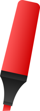 Kalem işaretleyici seti. Okul aletleri. Ofis malzemeleri. hisse illüstrasyonu