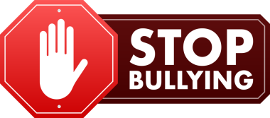 Zorbalık işaretini durdur. Siber koruma. Sosyal sorunlar. resimleme