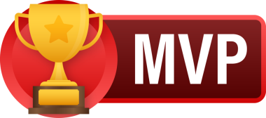 Beyaz arka planda en değerli oyuncu ödülü. hisse illüstrasyonu