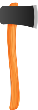 Kırsal kesimde Forester Baltası. Marangoz aletleri kırpılır. hisse illüstrasyonu