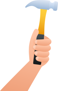 Pençe çekici. İnşaat aletleri. İşçi Bayramı. hisse illüstrasyonu