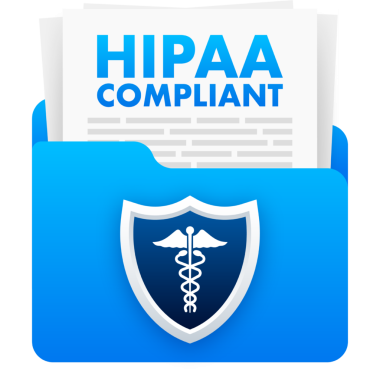 Hipaa uyumlu. İşaretleme simgesi. tasarım Logosu sembolü