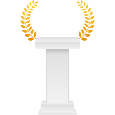 Altın, Gümüş, Bronz - Birinci, İkinci ve Üçüncü. Ödül Defne. hisse illüstrasyonu