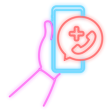 SOS acil durum çağrısı. 911 'den neon ikonu arıyorum. Bir yardım çığlığı. hisse illüstrasyonu.