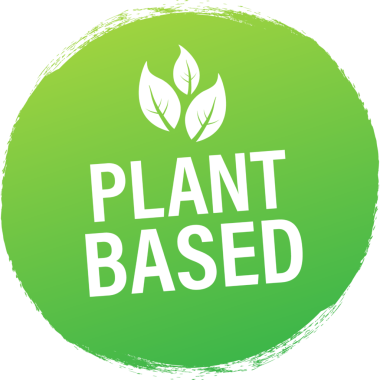 Bitki bazlı etiket. Düz simge. Sağlıklı yemek posteri. Taze ekolojik. Bitki sembolü, rozet, logo. hisse illüstrasyonu