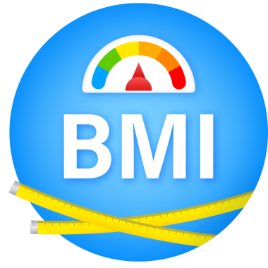 İndikatör bmi ölçeğinde. Çizelge konsepti. simge