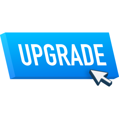 Beyaz arkaplandaki düz mavi düğmeyi yükselt. resimleme tasarımı