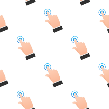 El imleci simgesi tıklamasını ayarla. hisse illüstrasyonu