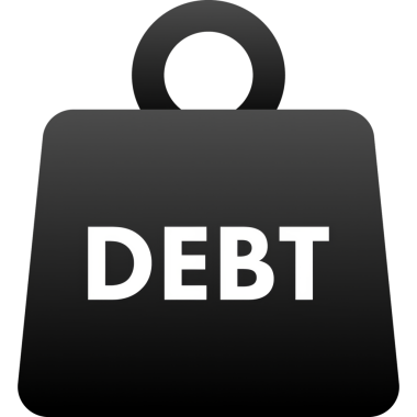 Beyaz arka planda kargo borcu olan bir resim. resimleme.