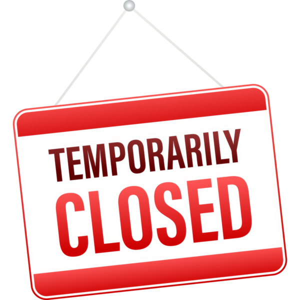 Вывеска закрытых дверей, отличный дизайн для любых целей. Китайский коронавирус карантин. Внимание, знак внимания. Иллюстрация