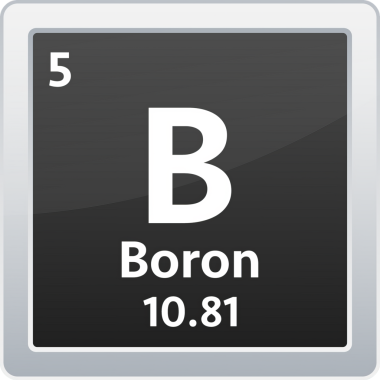 Boron sembolü. Periyodik tablonun kimyasal elementi. hisse illüstrasyonu