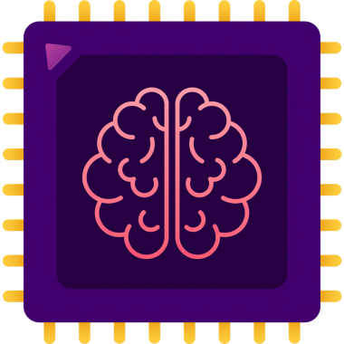 Beyin. Dijital beyin elinde. Sinirsel ağ. IQ testi. Beyin fırtınası fikri. hisse illüstrasyonu