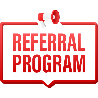 Yönlendirme programlı megafon etiketi. Megafon bayrağı. Web tasarımı. hisse illüstrasyonu