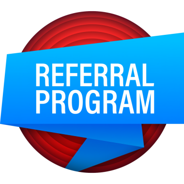 Sevk programı afişi. Pankart. Duyuru. Kabarcık konuşma pankartıyla yönlendirme programı iletisi ile megafon