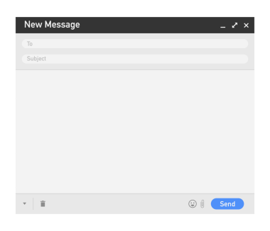 E- posta şablonu. Boş e- posta tarayıcı penceresi. Posta iletisi web sayfası çerçevesi. resimleme.