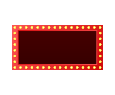 Retro ışıkkutusu reklam panosu vintage çerçevesi. Özelleştirilebilir tasarımı olan ışık kutusu. Projeleriniz ya da reklamlarınız için klasik afiş. hisse illüstrasyonu.