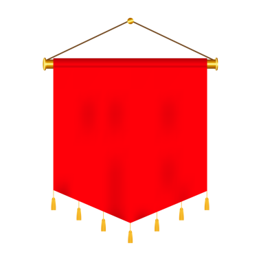 Kırmızı uzun spor reklamları pankart örnekleri kutup standı destekleyici gerçekçilik seti. hisse illüstrasyonu.