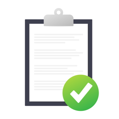 Liste simgesi olan pano. Web için kontrol listesi simgesine sahip pano. Stok illüstrasyonu.