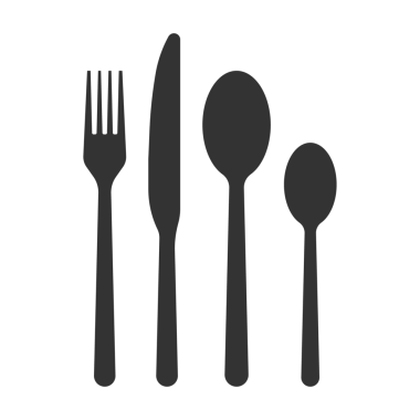 Çatal bıçak ikonu, restoran sembolü. hisse illüstrasyonu