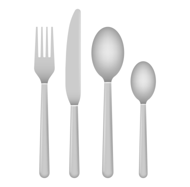 Çatal ve bıçak. Çatal bıçak, tabak, kaşık, kaşık deseni