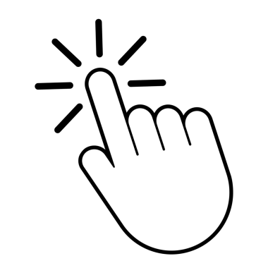 İmleç simgesi tıklaması. hisse illüstrasyonu