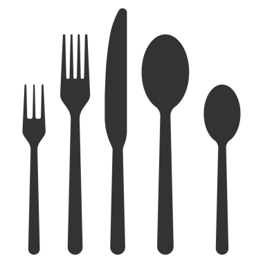 Çatal bıçak ikonu, restoran sembolü. hisse illüstrasyonu