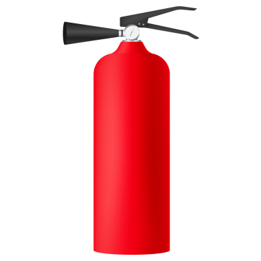 Yangın söndürücüyü izole et. hisse illüstrasyonu